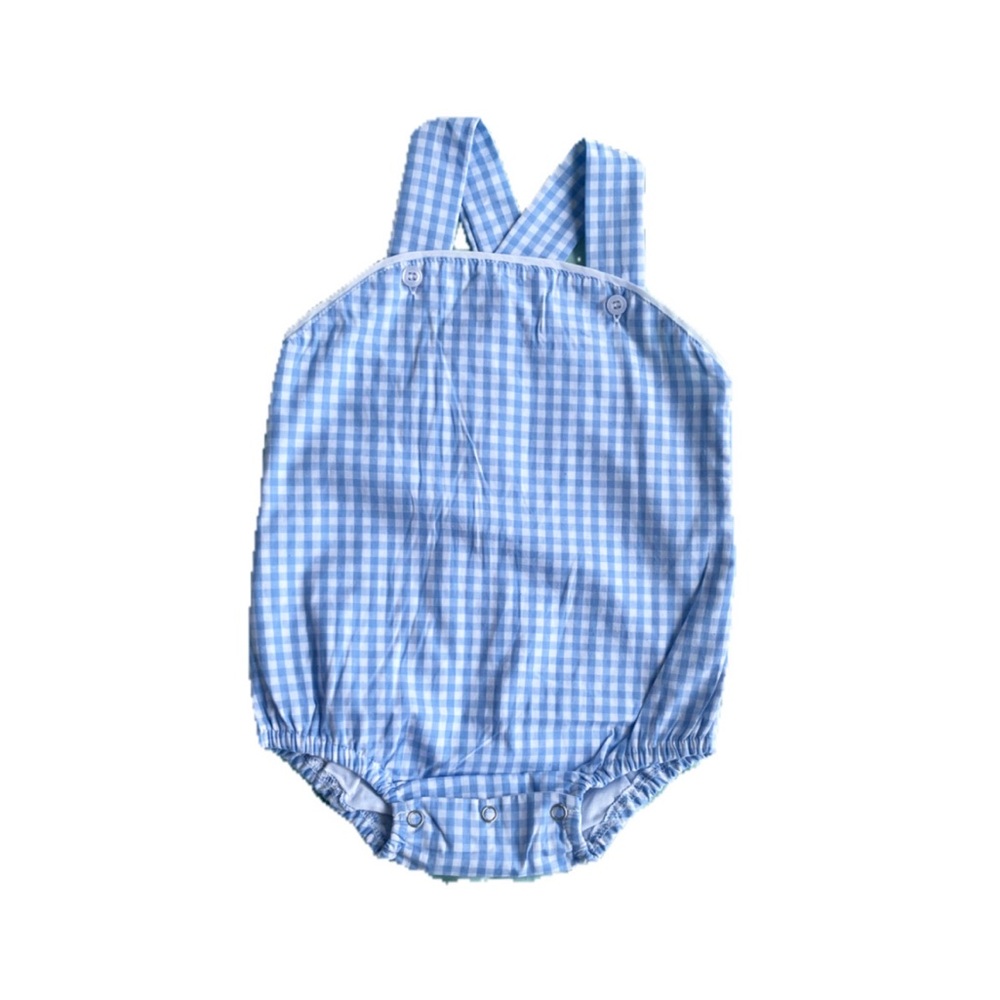 Blue Gingham Sunsuit